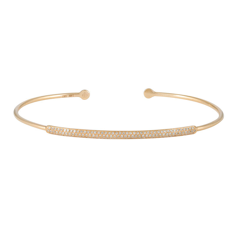 3 ROW Diamond Bangle