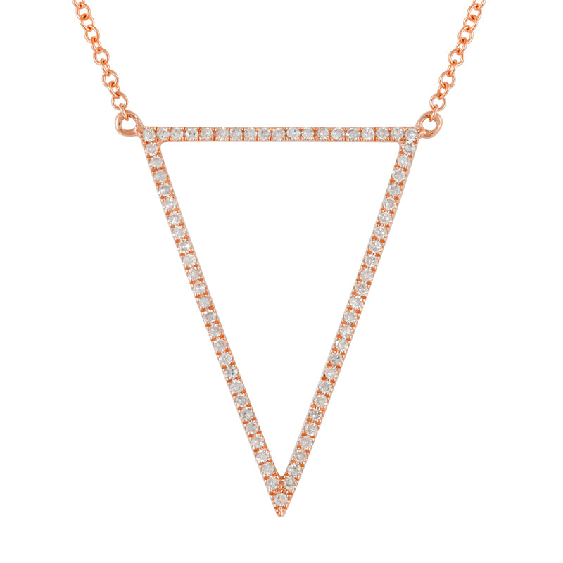 Triangular Diamond Necklaces