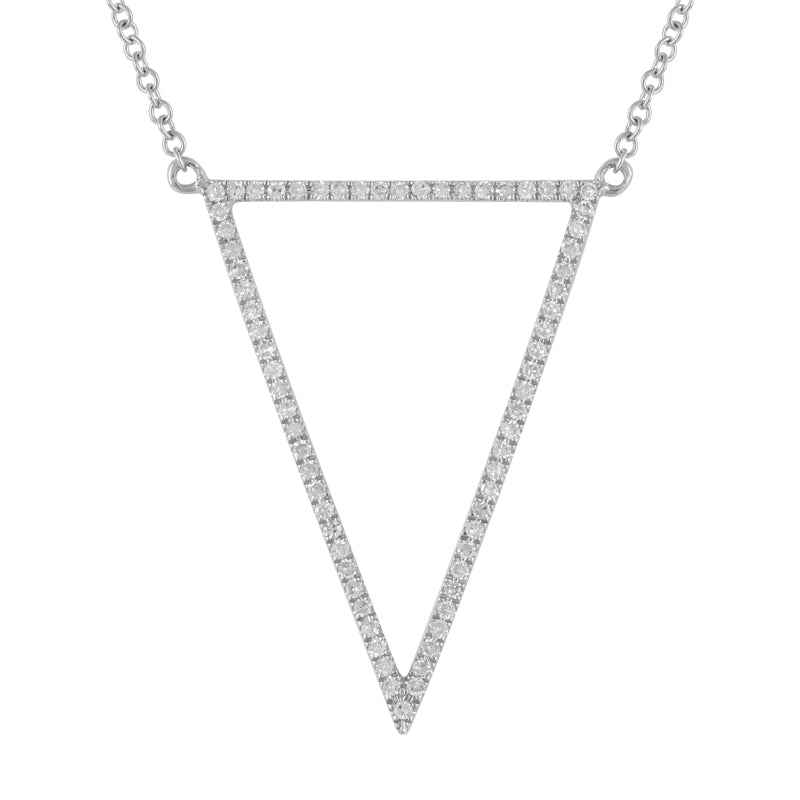 Triangular Diamond Necklaces