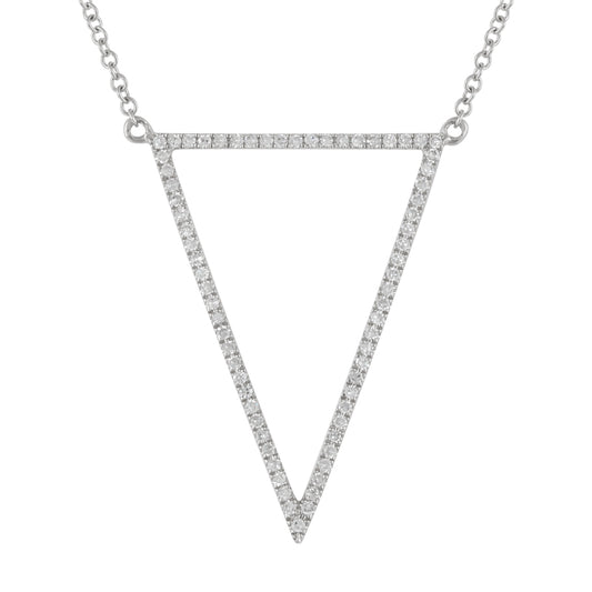 Triangular Diamond Necklaces