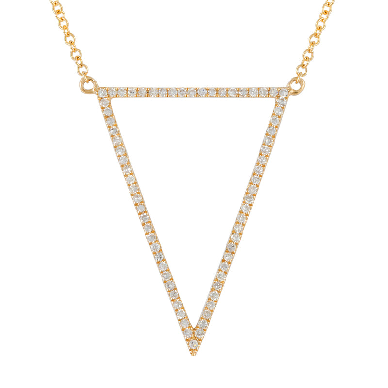 Triangular Diamond Necklaces