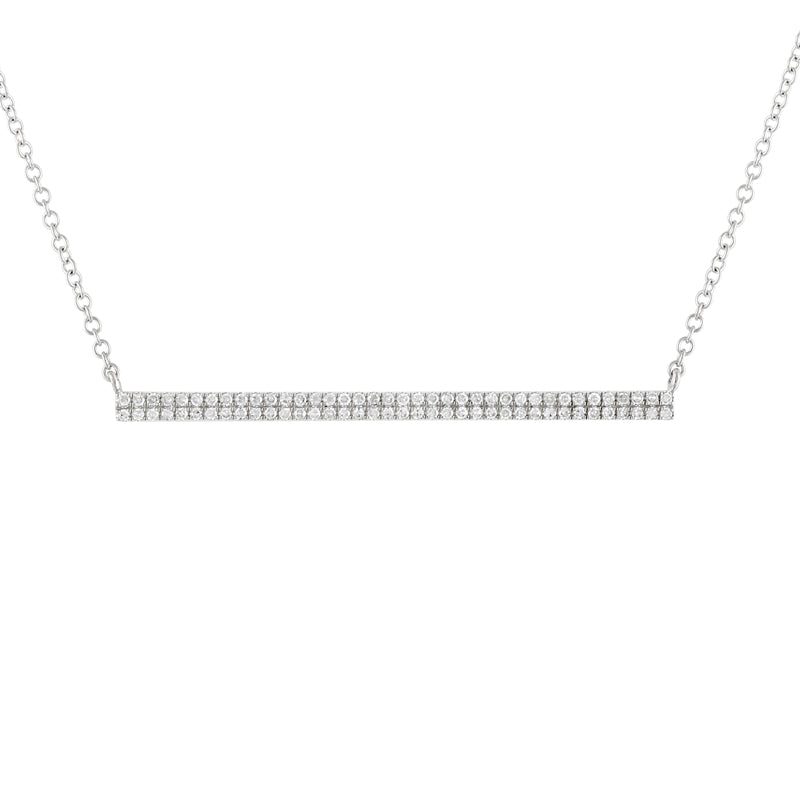 2 Row Bar Diamond necklaces