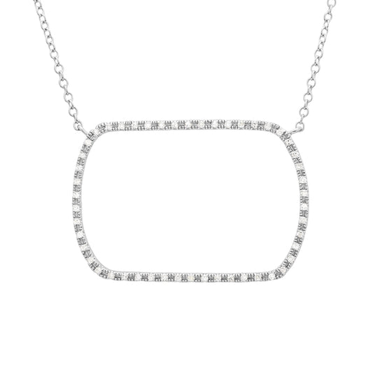 Rectangle Diamond Necklaces