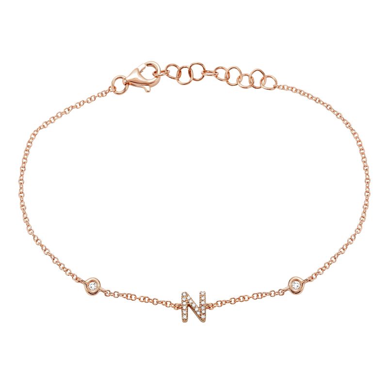 INITIAL -N DIAMOND BRACELET