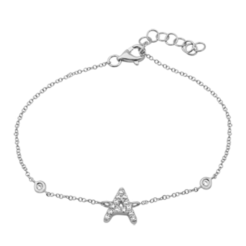 INITIAL -A DIAMOND BRACELET