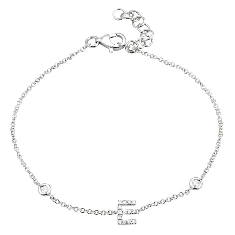 INITIAL -E DIAMOND BRACELET