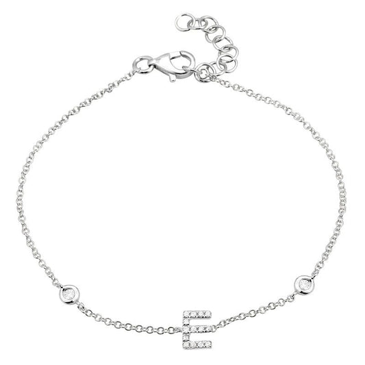 INITIAL -E DIAMOND BRACELET