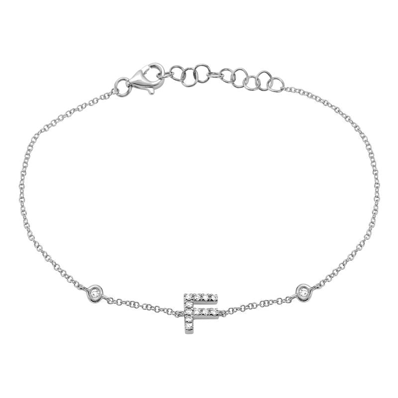 INITIAL -F DIAMOND BRACELET