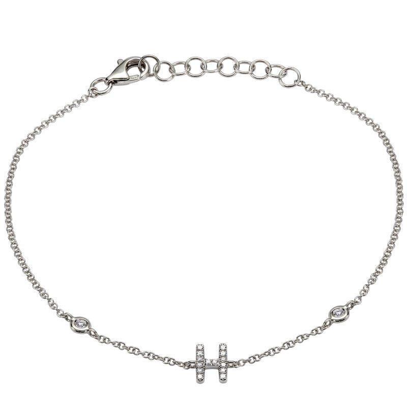 INITIAL -H DIAMOND BRACELET