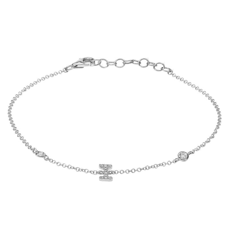 INITIAL - I DIAMOND BRACELET