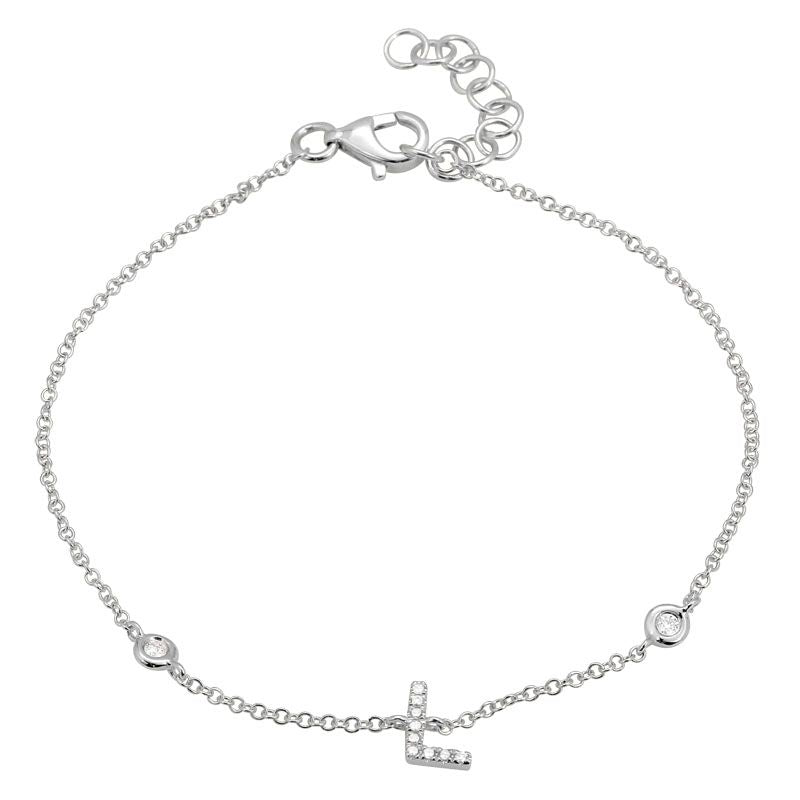 INITIAL -L DIAMOND BRACELET