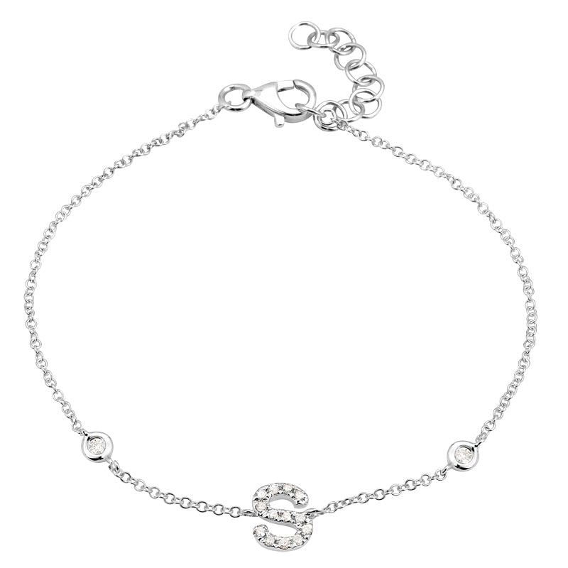 INITIAL -S DIAMOND BRACELET