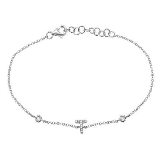 INITIAL -T DIAMOND BRACELET