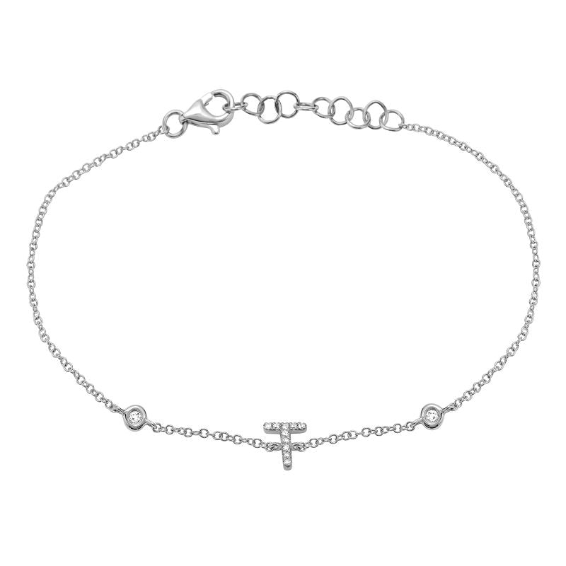 INITIAL -T DIAMOND BRACELET