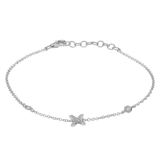 INITIAL -X DIAMOND BRACELET