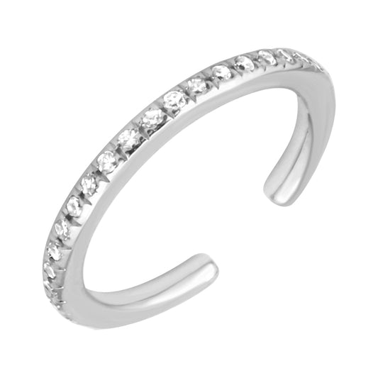 SINGLE PAVE diamond EAR CUFF