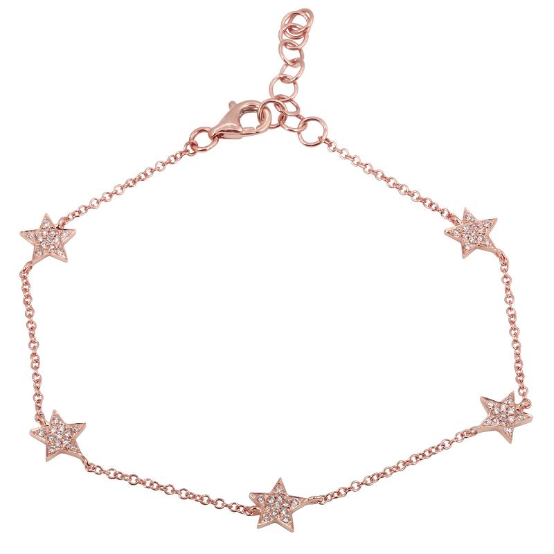 pave 5 stars bracelet