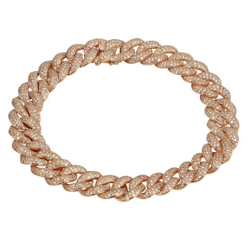 Triple Pave Link Bracelet