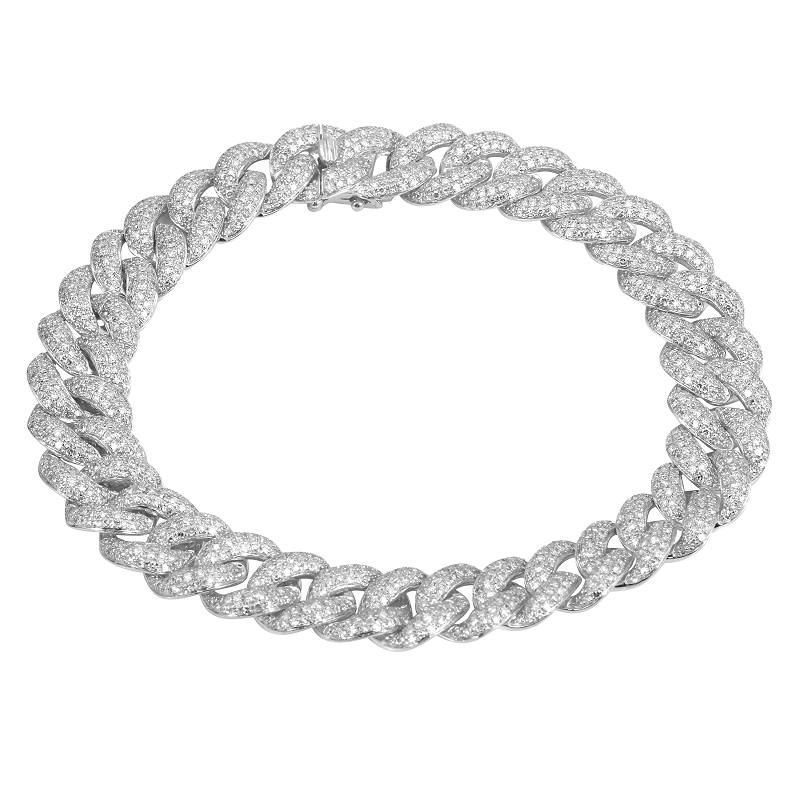 Triple Pave Link Bracelet