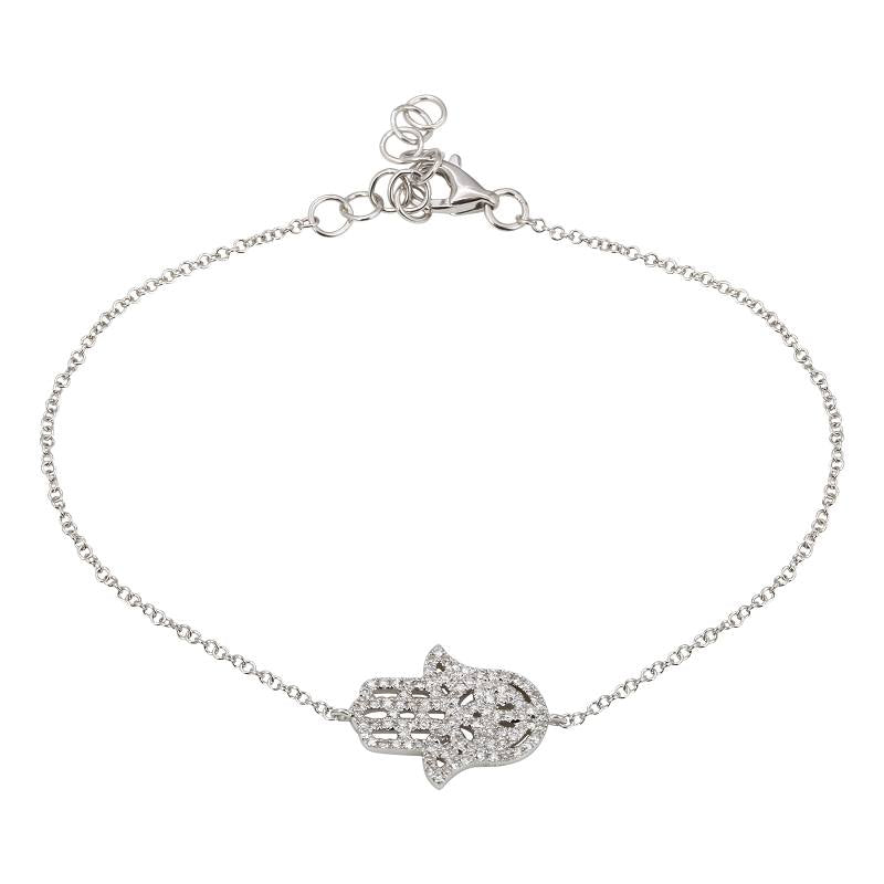 Hamsa Diamond Bracelet