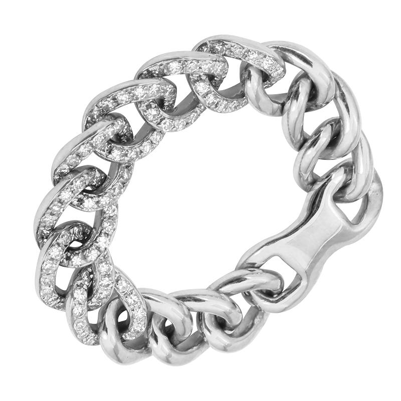 half way essential links diamond ring