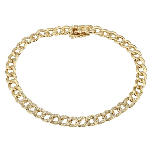 half way links diamond bracelet