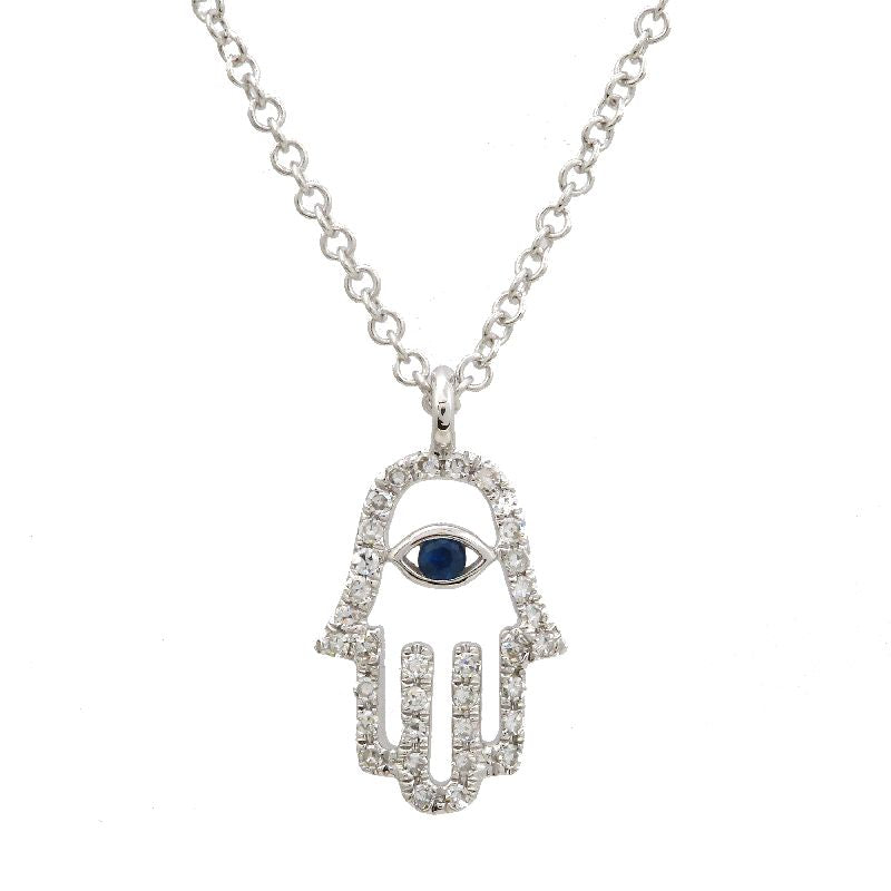 Hamsa + Evil Eye Pand Necklaces